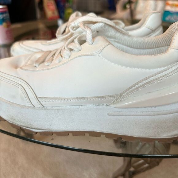 White Platform Sneakers - Picture 1 of 3